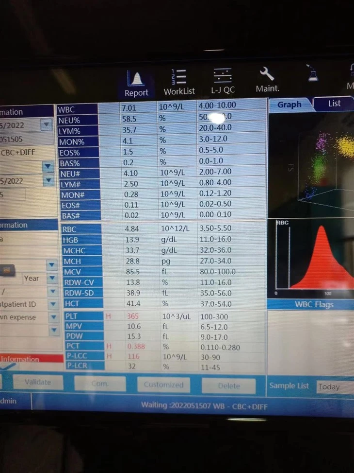 5 part hematology analyzer
